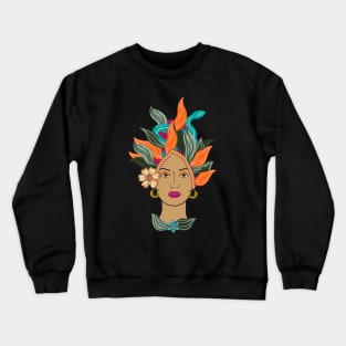 head with snake Crewneck Sweatshirt